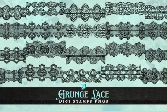 Grunge Lace Digi Stamps Overlays PNG: Creative Uses for Crafters and Digital Artists
