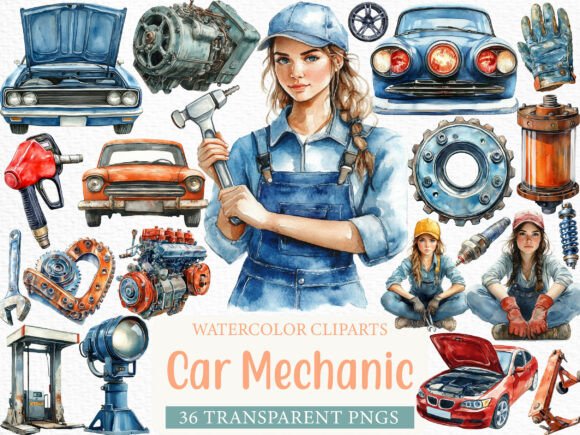 How Car Mechanic Clipart is Powering Creativity in Automotive Design and Marketing