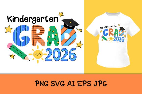 Kindergarten Grad 2026 SVG Graduation Design: A Festive Touch for Preschool Celebrations