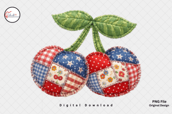Quilt Patchwork USA Flag Cherry PNG: A Strategic Asset for Patriotic Branding