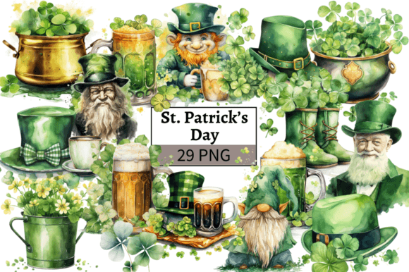 St. Patrick’s Day Clipart Bundle PNG