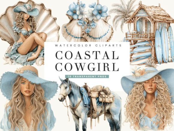 Watercolor Coastal Cowgirl Clipart: A Practical Guide for Creative Workflows