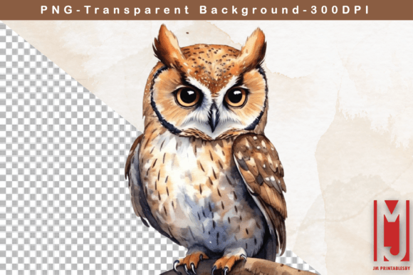 Watercolor Owl Clipart: A Versatile Design Resource for Creative Projects