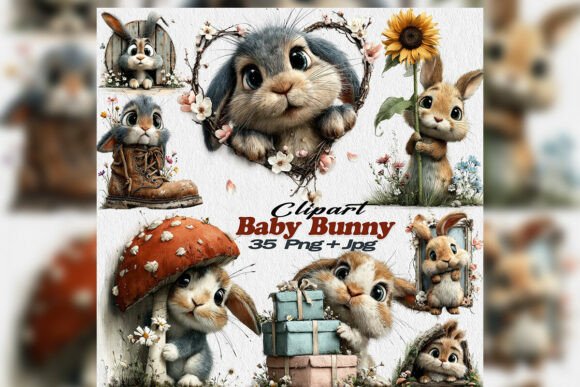 Whimsical Watercolor Baby Bunny Easter: Adding Soft Charm to Your Creative Projects